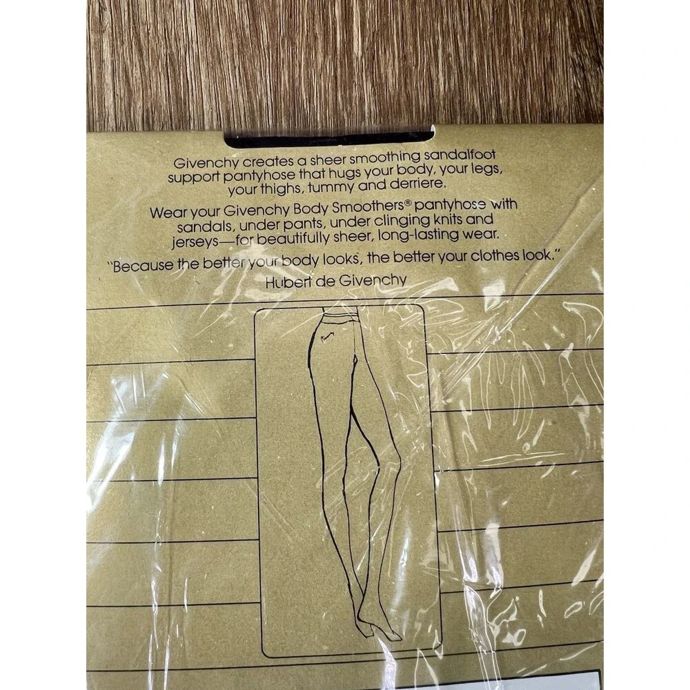 Vintage 80s Givenchy Support Pantyhose Style 555 Amethyst Purple Model New